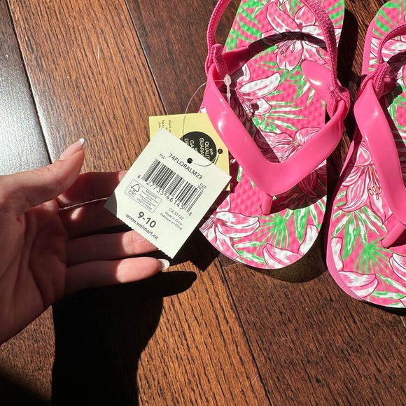 NWT Pink Sandal with elastic Back - Picture 2 of 4